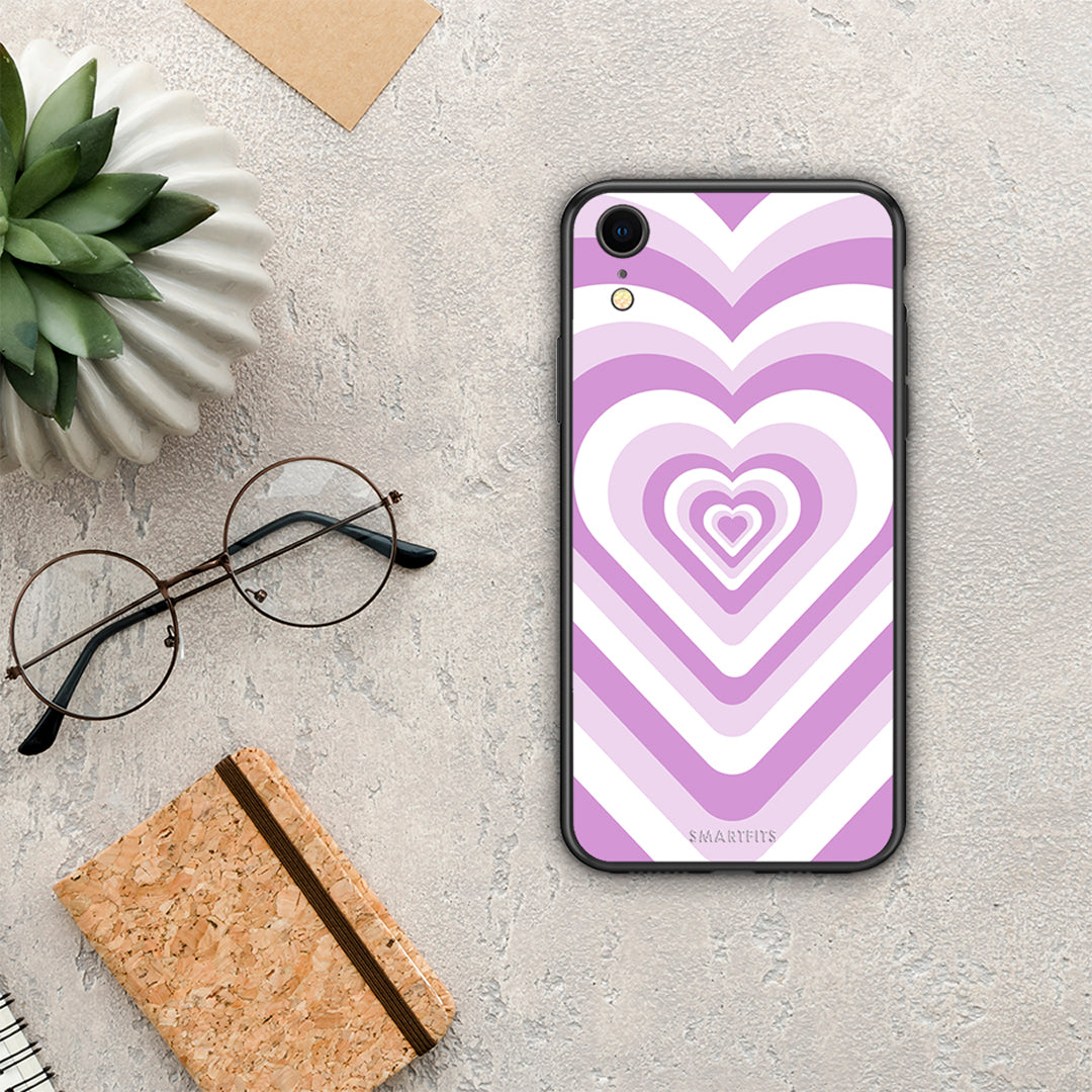 Lilac Hearts - iPhone XR θήκη