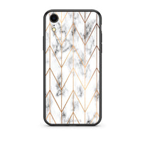 Thumbnail for 44 - iphone xr Gold Geometric Marble case, cover, bumper