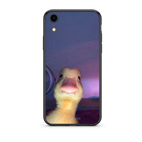 Thumbnail for iphone xr Meme Duck θήκη από τη Smartfits με σχέδιο στο πίσω μέρος και μαύρο περίβλημα | Smartphone case with colorful back and black bezels by Smartfits