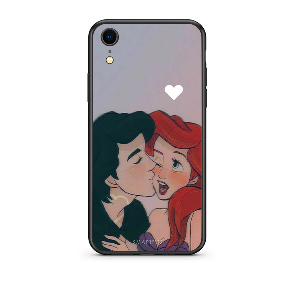 iphone xr Mermaid Love Θήκη Αγίου Βαλεντίνου από τη Smartfits με σχέδιο στο πίσω μέρος και μαύρο περίβλημα | Smartphone case with colorful back and black bezels by Smartfits
