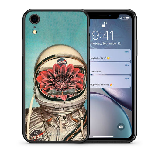 Θήκη iPhone XR Nasa Bloom από τη Smartfits με σχέδιο στο πίσω μέρος και μαύρο περίβλημα | iPhone XR Nasa Bloom case with colorful back and black bezels