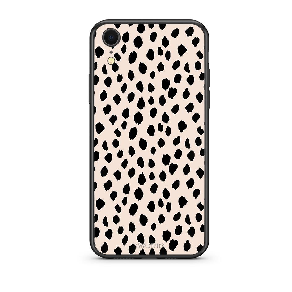 iphone xr New Polka Dots θήκη από τη Smartfits με σχέδιο στο πίσω μέρος και μαύρο περίβλημα | Smartphone case with colorful back and black bezels by Smartfits