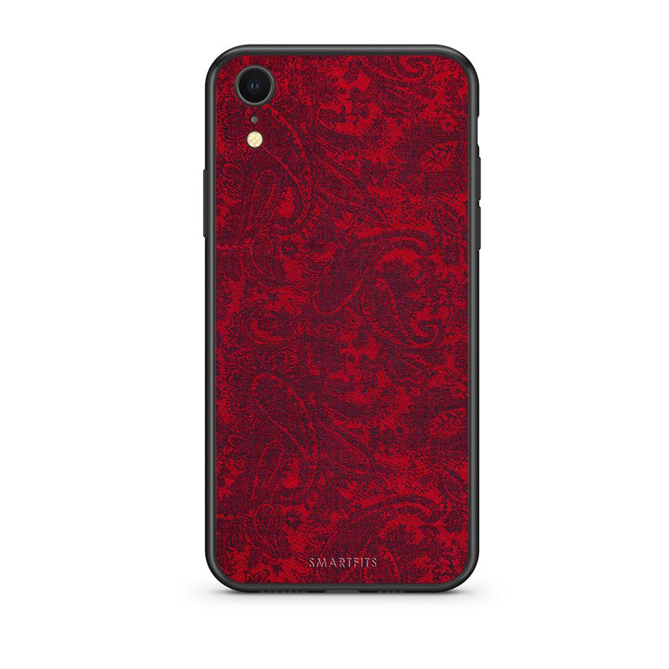 iphone xr Paisley Cashmere θήκη από τη Smartfits με σχέδιο στο πίσω μέρος και μαύρο περίβλημα | Smartphone case with colorful back and black bezels by Smartfits