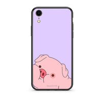 Thumbnail for iphone xr Pig Love 2 Θήκη Αγίου Βαλεντίνου από τη Smartfits με σχέδιο στο πίσω μέρος και μαύρο περίβλημα | Smartphone case with colorful back and black bezels by Smartfits