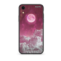 Thumbnail for iphone xr Pink Moon Θήκη από τη Smartfits με σχέδιο στο πίσω μέρος και μαύρο περίβλημα | Smartphone case with colorful back and black bezels by Smartfits