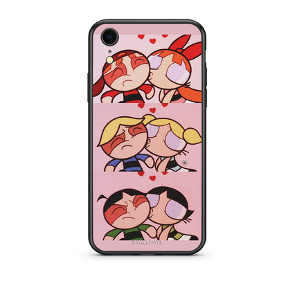 iphone xr Puff Love Θήκη Αγίου Βαλεντίνου από τη Smartfits με σχέδιο στο πίσω μέρος και μαύρο περίβλημα | Smartphone case with colorful back and black bezels by Smartfits