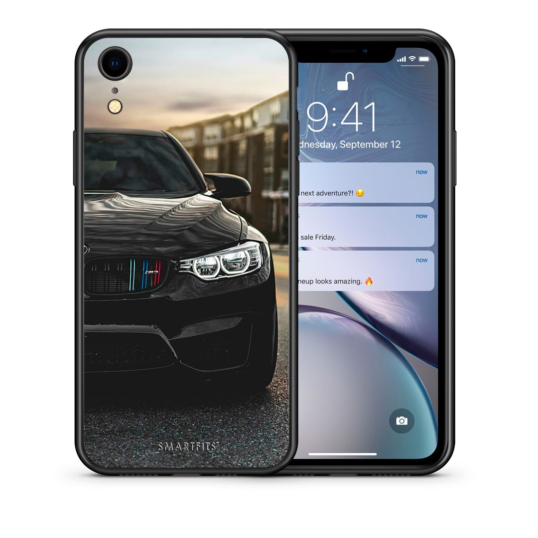 Θήκη iPhone XR M3 Racing από τη Smartfits με σχέδιο στο πίσω μέρος και μαύρο περίβλημα | iPhone XR M3 Racing case with colorful back and black bezels