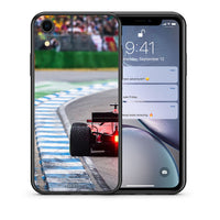 Thumbnail for Θήκη iPhone XR Racing Vibes από τη Smartfits με σχέδιο στο πίσω μέρος και μαύρο περίβλημα | iPhone XR Racing Vibes case with colorful back and black bezels