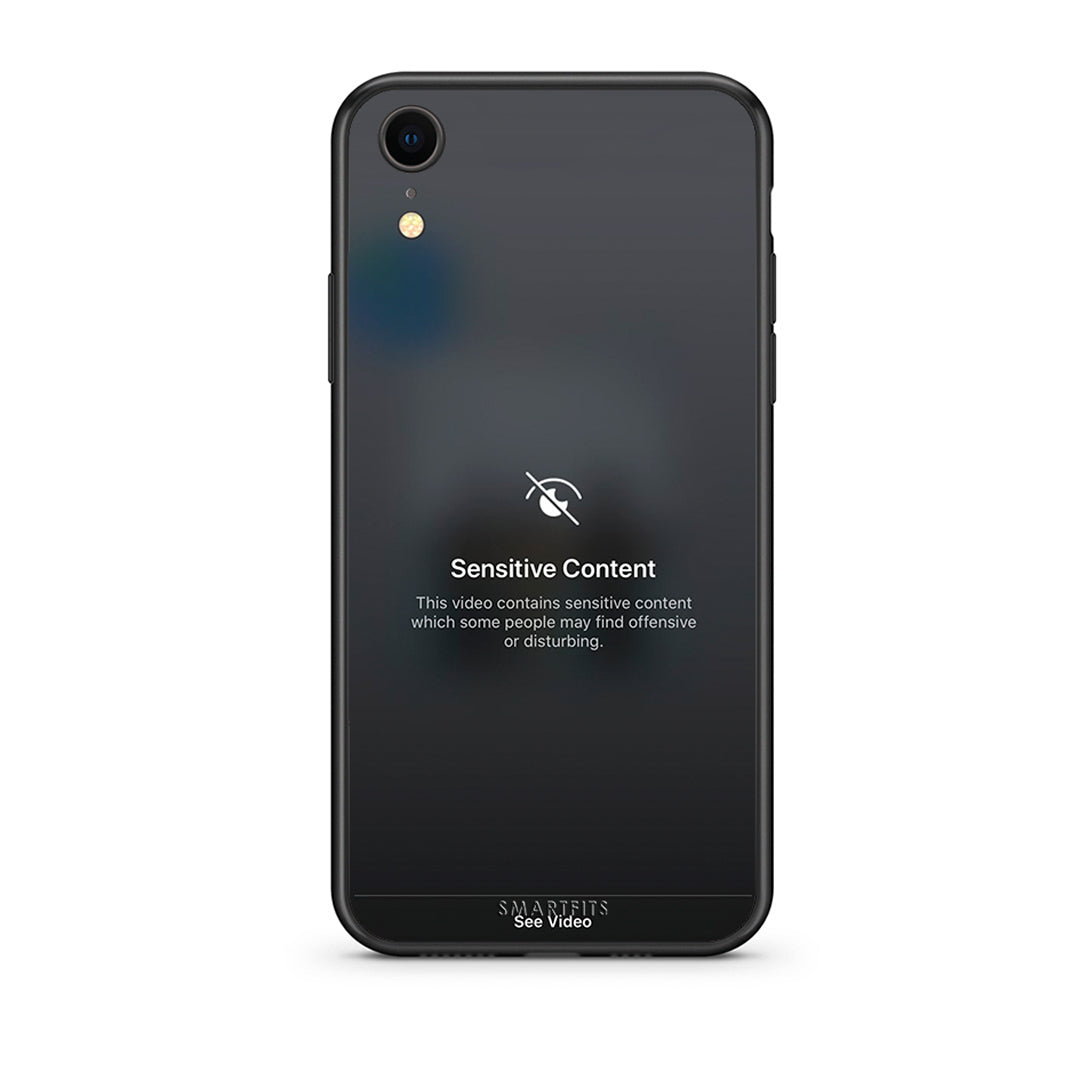 iphone xr Sensitive Content θήκη από τη Smartfits με σχέδιο στο πίσω μέρος και μαύρο περίβλημα | Smartphone case with colorful back and black bezels by Smartfits