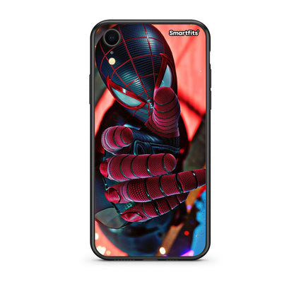 iphone xr Spider Hand Θήκη από τη Smartfits με σχέδιο στο πίσω μέρος και μαύρο περίβλημα | Smartphone case with colorful back and black bezels by Smartfits