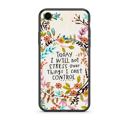 iphone xr Stress Over θήκη από τη Smartfits με σχέδιο στο πίσω μέρος και μαύρο περίβλημα | Smartphone case with colorful back and black bezels by Smartfits