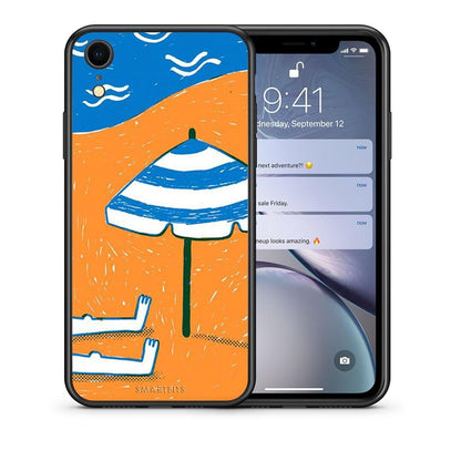 Θήκη iPhone XR Summering από τη Smartfits με σχέδιο στο πίσω μέρος και μαύρο περίβλημα | iPhone XR Summering case with colorful back and black bezels