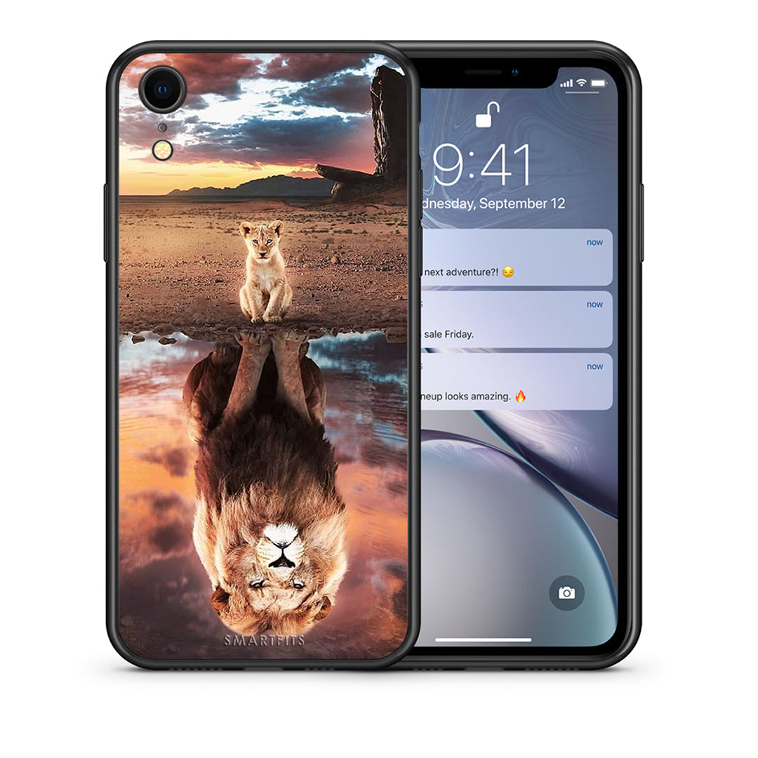Θήκη Αγίου Βαλεντίνου iPhone XR Sunset Dreams από τη Smartfits με σχέδιο στο πίσω μέρος και μαύρο περίβλημα | iPhone XR Sunset Dreams case with colorful back and black bezels