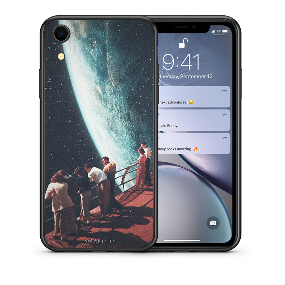 Θήκη iPhone XR Surreal View από τη Smartfits με σχέδιο στο πίσω μέρος και μαύρο περίβλημα | iPhone XR Surreal View case with colorful back and black bezels