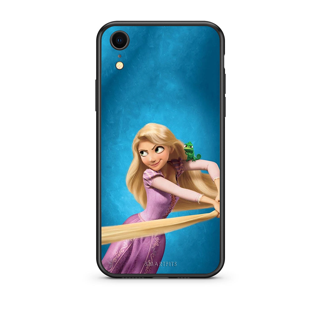 iphone xr Tangled 2 Θήκη Αγίου Βαλεντίνου από τη Smartfits με σχέδιο στο πίσω μέρος και μαύρο περίβλημα | Smartphone case with colorful back and black bezels by Smartfits