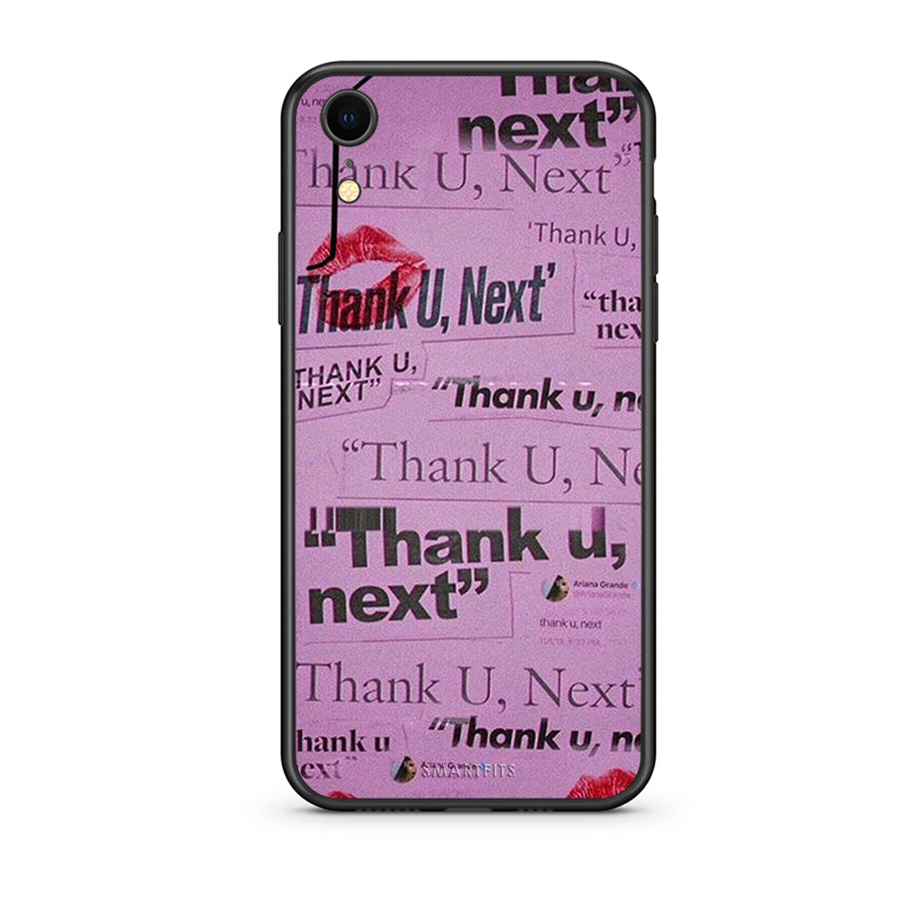 iphone xr Thank You Next Θήκη Αγίου Βαλεντίνου από τη Smartfits με σχέδιο στο πίσω μέρος και μαύρο περίβλημα | Smartphone case with colorful back and black bezels by Smartfits