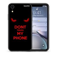 Thumbnail for Θήκη iPhone XR Touch My Phone από τη Smartfits με σχέδιο στο πίσω μέρος και μαύρο περίβλημα | iPhone XR Touch My Phone case with colorful back and black bezels