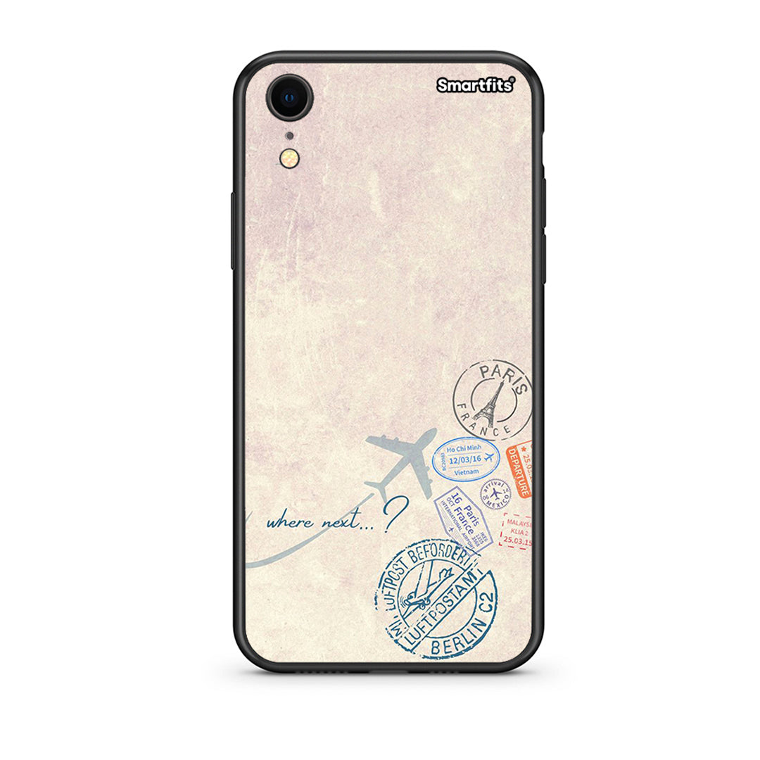 iphone xr Where Next Θήκη από τη Smartfits με σχέδιο στο πίσω μέρος και μαύρο περίβλημα | Smartphone case with colorful back and black bezels by Smartfits