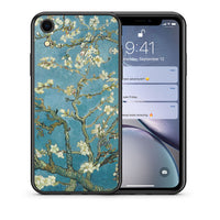 Thumbnail for Θήκη iPhone XR White Blossoms από τη Smartfits με σχέδιο στο πίσω μέρος και μαύρο περίβλημα | iPhone XR White Blossoms case with colorful back and black bezels