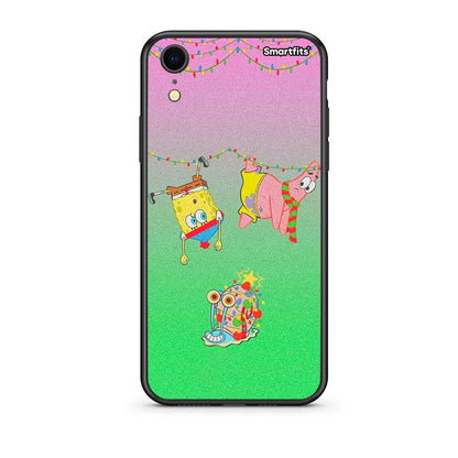 iphone xr Xmas Lights θήκη από τη Smartfits με σχέδιο στο πίσω μέρος και μαύρο περίβλημα | Smartphone case with colorful back and black bezels by Smartfits