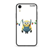 Thumbnail for iphone xr Xmas Minion Lights θήκη από τη Smartfits με σχέδιο στο πίσω μέρος και μαύρο περίβλημα | Smartphone case with colorful back and black bezels by Smartfits