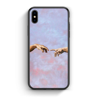 iphone xs max Adam Hand θήκη από τη Smartfits με σχέδιο στο πίσω μέρος και μαύρο περίβλημα | Smartphone case with colorful back and black bezels by Smartfits