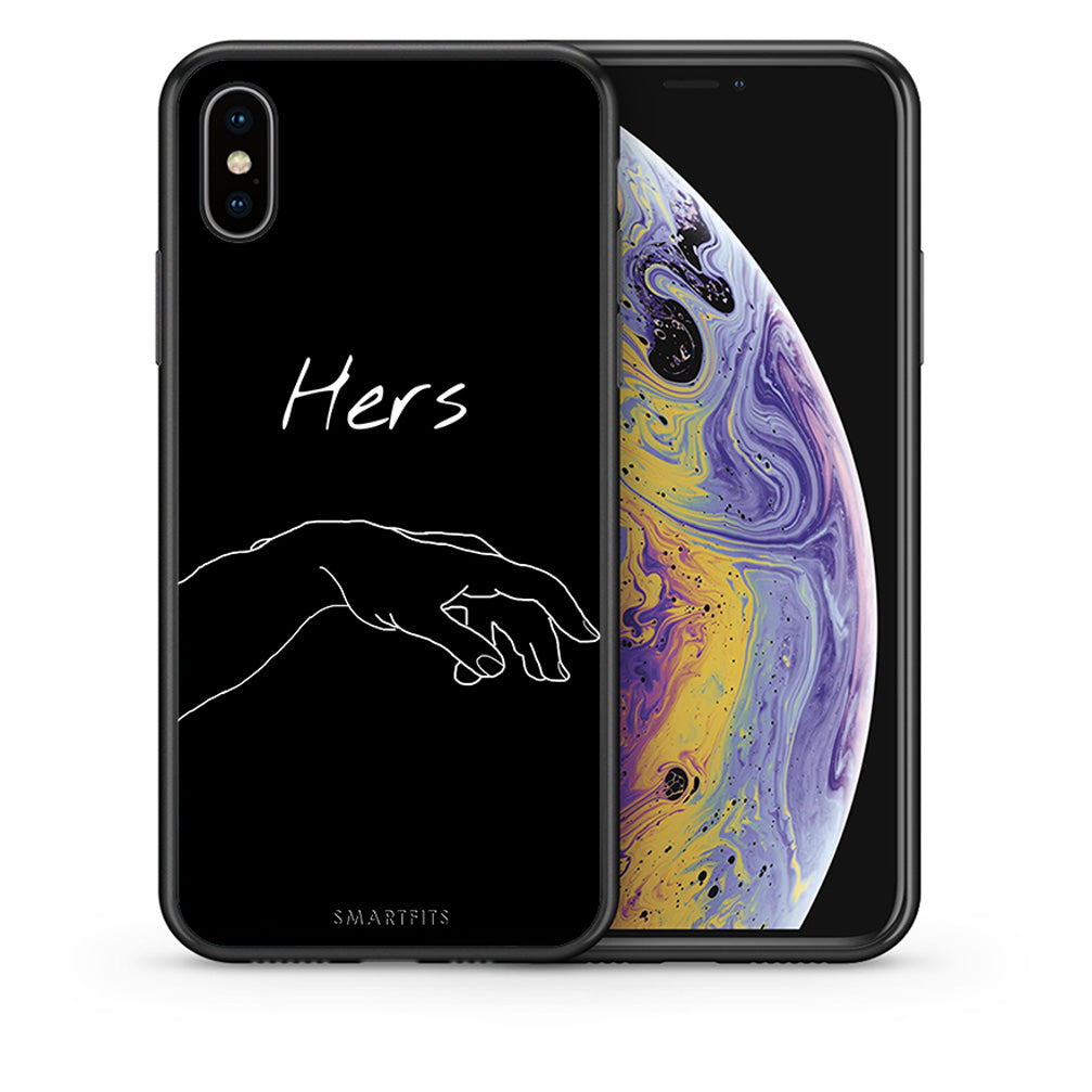 Θήκη Αγίου Βαλεντίνου iPhone X / Xs Aeshetic Love 1 από τη Smartfits με σχέδιο στο πίσω μέρος και μαύρο περίβλημα | iPhone X / Xs Aeshetic Love 1 case with colorful back and black bezels