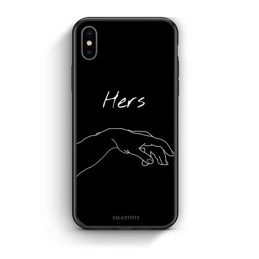iphone xs max Aeshetic Love 1 Θήκη Αγίου Βαλεντίνου από τη Smartfits με σχέδιο στο πίσω μέρος και μαύρο περίβλημα | Smartphone case with colorful back and black bezels by Smartfits