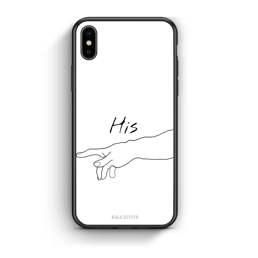 iPhone X / Xs Aeshetic Love 2 Θήκη Αγίου Βαλεντίνου από τη Smartfits με σχέδιο στο πίσω μέρος και μαύρο περίβλημα | Smartphone case with colorful back and black bezels by Smartfits