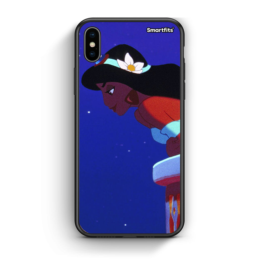 iphone xs max Alladin And Jasmine Love 2 θήκη από τη Smartfits με σχέδιο στο πίσω μέρος και μαύρο περίβλημα | Smartphone case with colorful back and black bezels by Smartfits