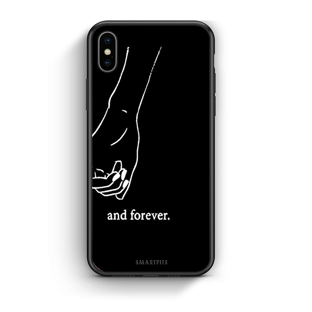 iphone xs max Always & Forever 2 Θήκη Αγίου Βαλεντίνου από τη Smartfits με σχέδιο στο πίσω μέρος και μαύρο περίβλημα | Smartphone case with colorful back and black bezels by Smartfits