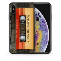 Thumbnail for Θήκη iPhone X/Xs Awesome Mix από τη Smartfits με σχέδιο στο πίσω μέρος και μαύρο περίβλημα | iPhone X/Xs Awesome Mix case with colorful back and black bezels