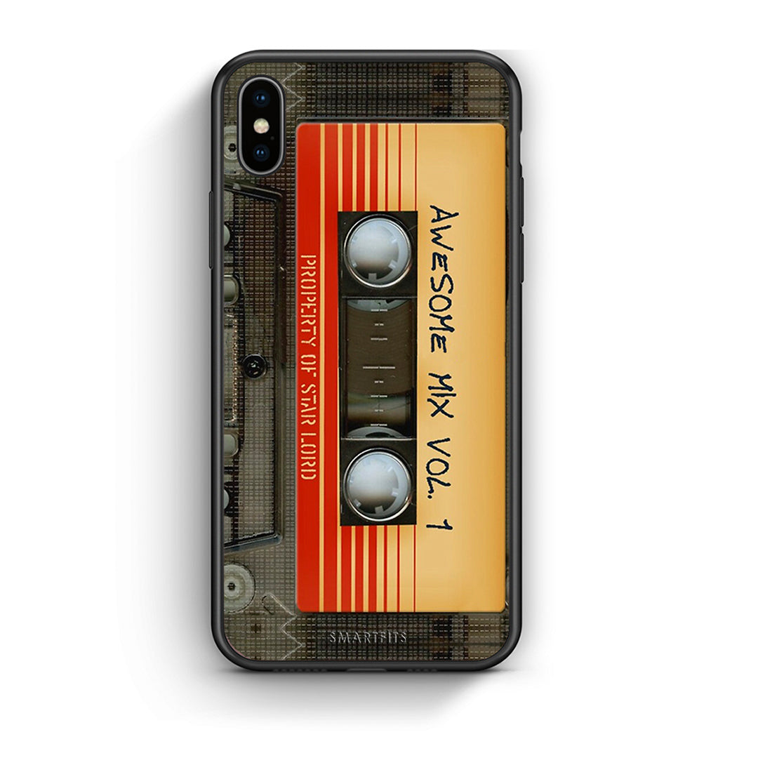iPhone X/Xs Awesome Mix θήκη από τη Smartfits με σχέδιο στο πίσω μέρος και μαύρο περίβλημα | Smartphone case with colorful back and black bezels by Smartfits