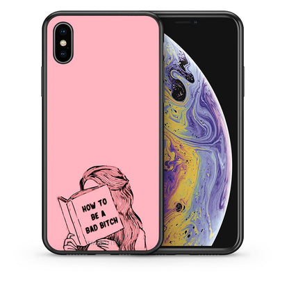 Θήκη iPhone Xs Max Bad Bitch από τη Smartfits με σχέδιο στο πίσω μέρος και μαύρο περίβλημα | iPhone Xs Max Bad Bitch case with colorful back and black bezels