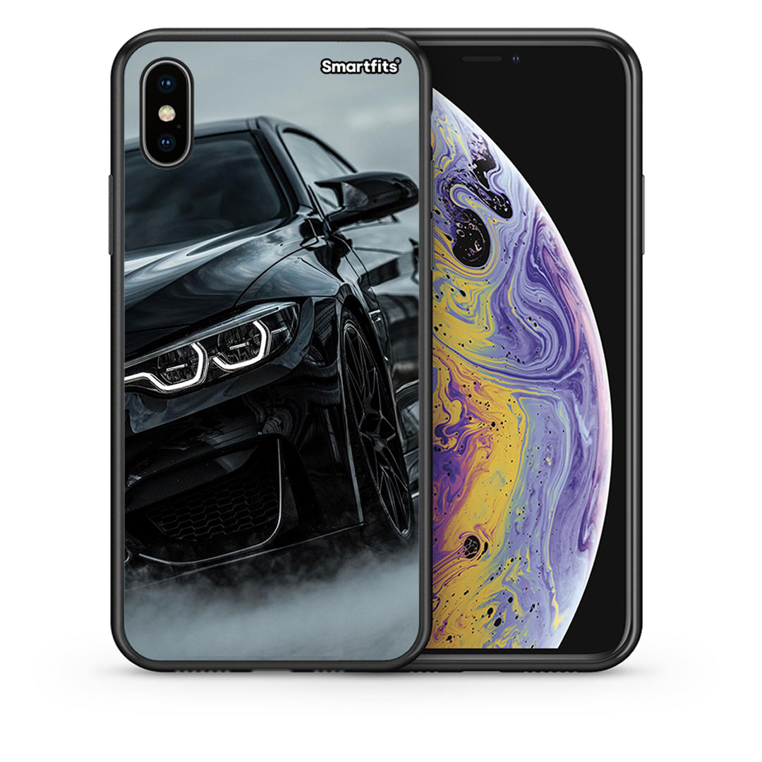 Θήκη iPhone X/Xs Black BMW από τη Smartfits με σχέδιο στο πίσω μέρος και μαύρο περίβλημα | iPhone X/Xs Black BMW case with colorful back and black bezels
