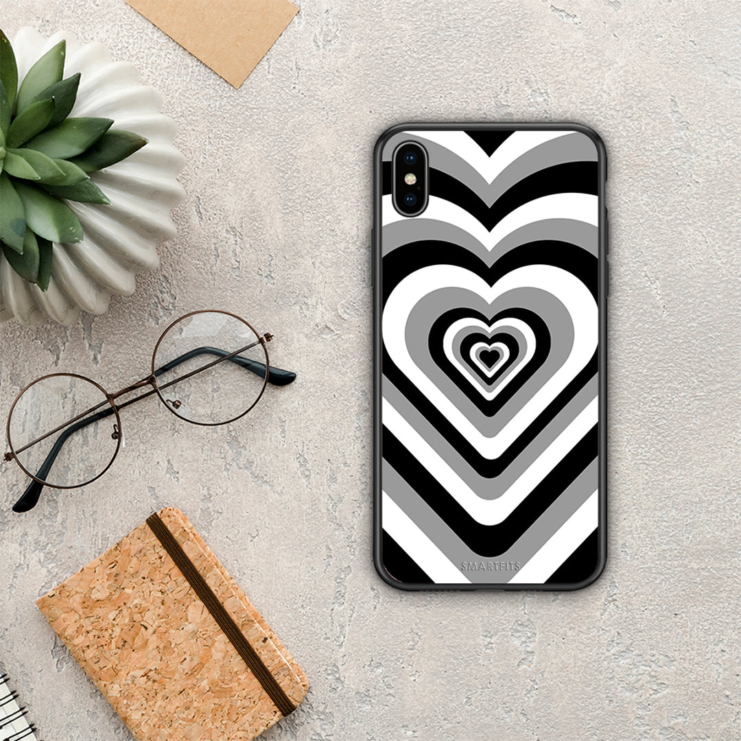 Black Hearts - iPhone Xs Max θήκη