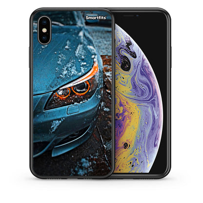 Θήκη iPhone X / Xs Bmw E60 από τη Smartfits με σχέδιο στο πίσω μέρος και μαύρο περίβλημα | iPhone X / Xs Bmw E60 case with colorful back and black bezels