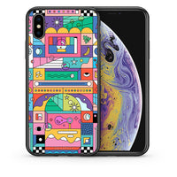 Thumbnail for Θήκη iPhone X/Xs Bubbles Soap από τη Smartfits με σχέδιο στο πίσω μέρος και μαύρο περίβλημα | iPhone X/Xs Bubbles Soap case with colorful back and black bezels