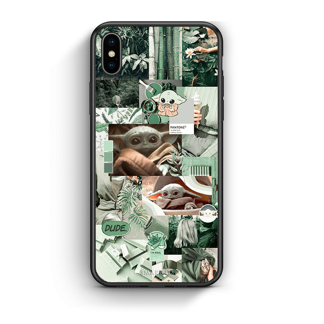 iPhone X / Xs Collage Dude Θήκη Αγίου Βαλεντίνου από τη Smartfits με σχέδιο στο πίσω μέρος και μαύρο περίβλημα | Smartphone case with colorful back and black bezels by Smartfits