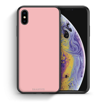 Θήκη iPhone X/Xs Nude Color από τη Smartfits με σχέδιο στο πίσω μέρος και μαύρο περίβλημα | iPhone X/Xs Nude Color case with colorful back and black bezels
