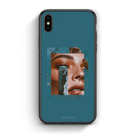 Thumbnail for iPhone X/Xs Cry An Ocean θήκη από τη Smartfits με σχέδιο στο πίσω μέρος και μαύρο περίβλημα | Smartphone case with colorful back and black bezels by Smartfits