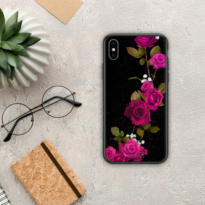 Flower Red Roses - iPhone X / Xs θήκη