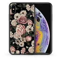 Thumbnail for Θήκη iPhone X/Xs Wild Roses Flower από τη Smartfits με σχέδιο στο πίσω μέρος και μαύρο περίβλημα | iPhone X/Xs Wild Roses Flower case with colorful back and black bezels
