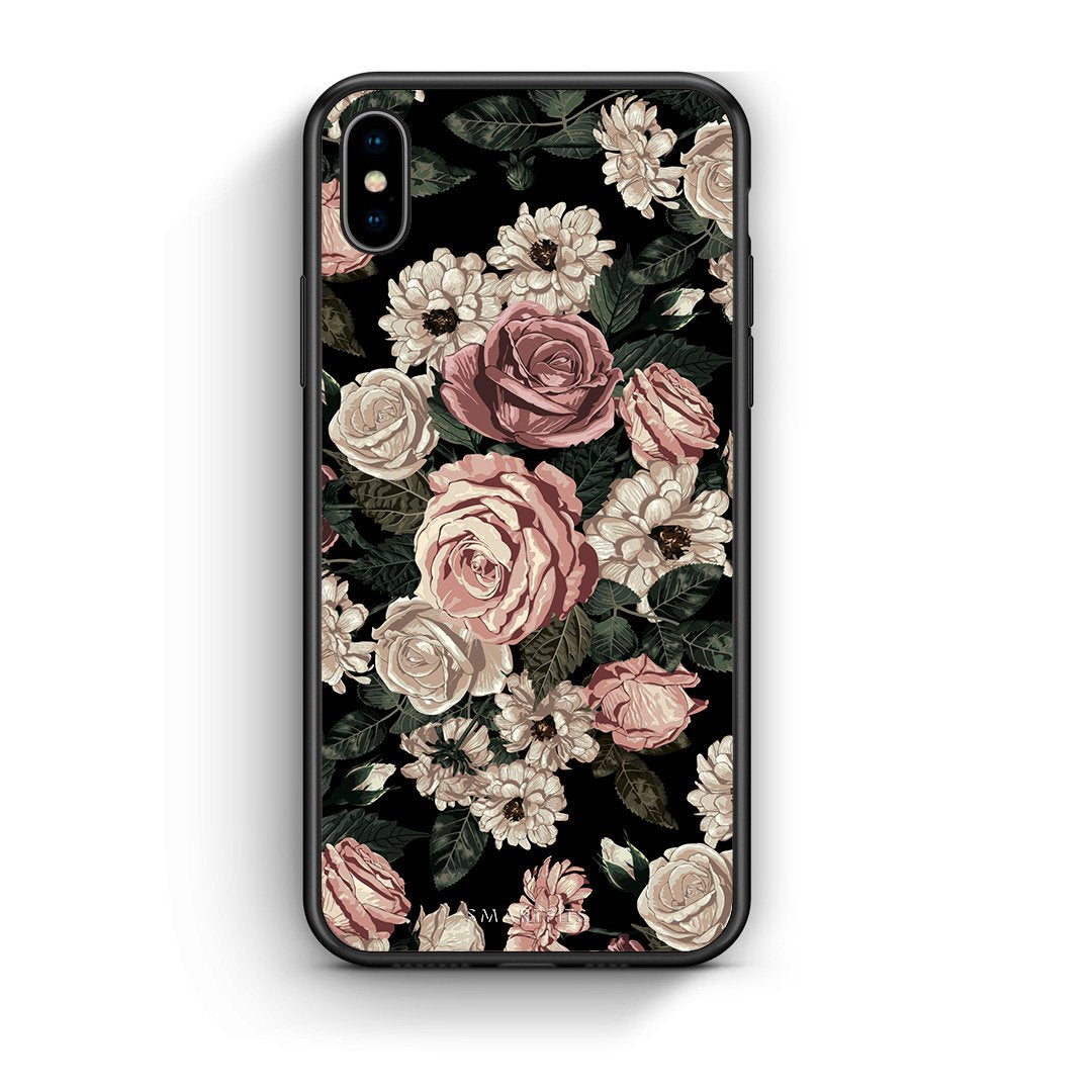 4 - iphone xs max Wild Roses Flower case, cover, bumper