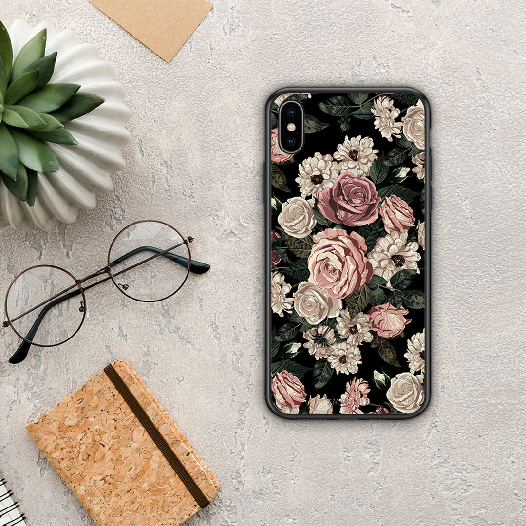 Flower Wild Roses - iPhone Xs Max θήκη