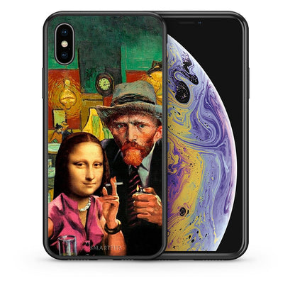Θήκη iPhone Xs Max Funny Art από τη Smartfits με σχέδιο στο πίσω μέρος και μαύρο περίβλημα | iPhone Xs Max Funny Art case with colorful back and black bezels