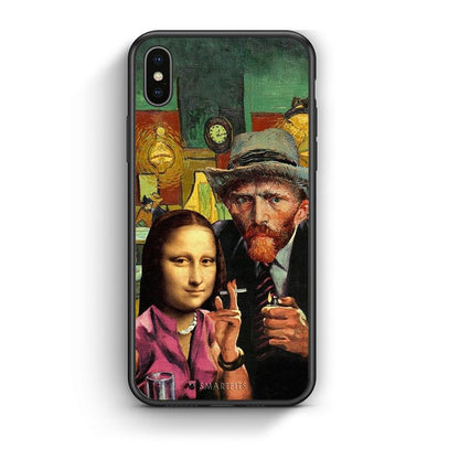 iphone xs max Funny Art θήκη από τη Smartfits με σχέδιο στο πίσω μέρος και μαύρο περίβλημα | Smartphone case with colorful back and black bezels by Smartfits