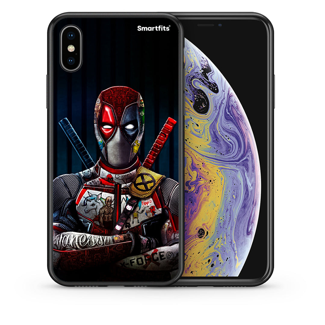 Θήκη iPhone Xs Max Funny Guy από τη Smartfits με σχέδιο στο πίσω μέρος και μαύρο περίβλημα | iPhone Xs Max Funny Guy case with colorful back and black bezels