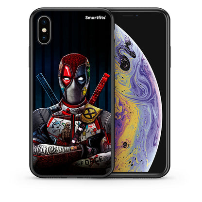 Θήκη iPhone Xs Max Funny Guy από τη Smartfits με σχέδιο στο πίσω μέρος και μαύρο περίβλημα | iPhone Xs Max Funny Guy case with colorful back and black bezels