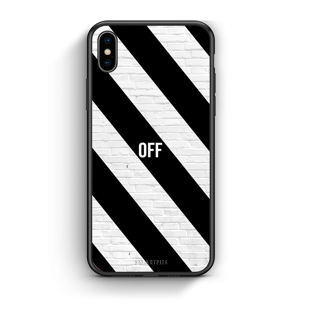 iPhone X/Xs Get Off θήκη από τη Smartfits με σχέδιο στο πίσω μέρος και μαύρο περίβλημα | Smartphone case with colorful back and black bezels by Smartfits